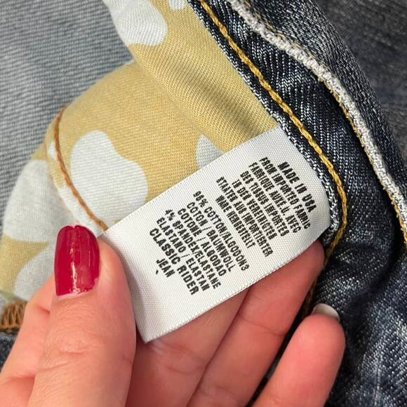 Lucky Jeans Classic Rider Jean blue denim regular inseam size 6/28 - Picture 5 of 6